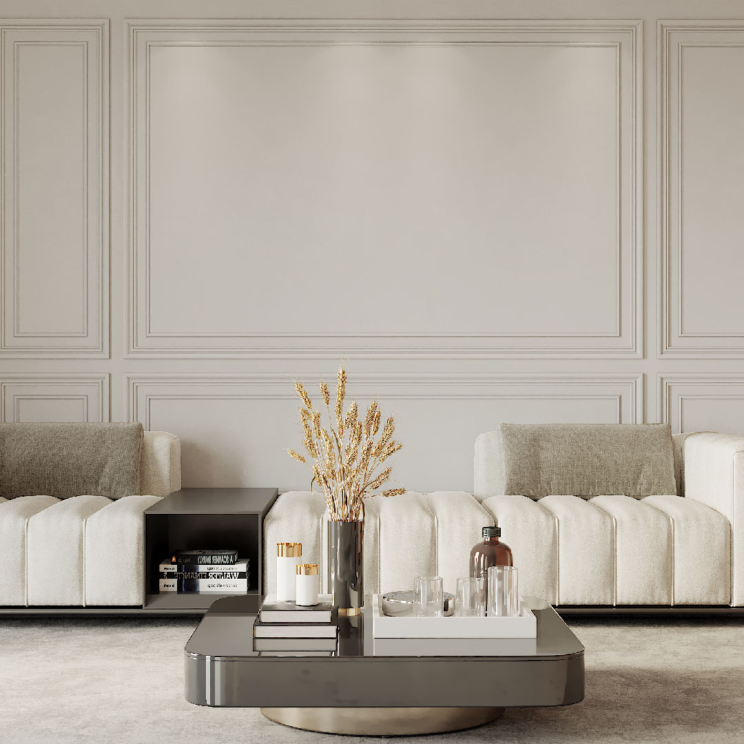 Staged luxury interior